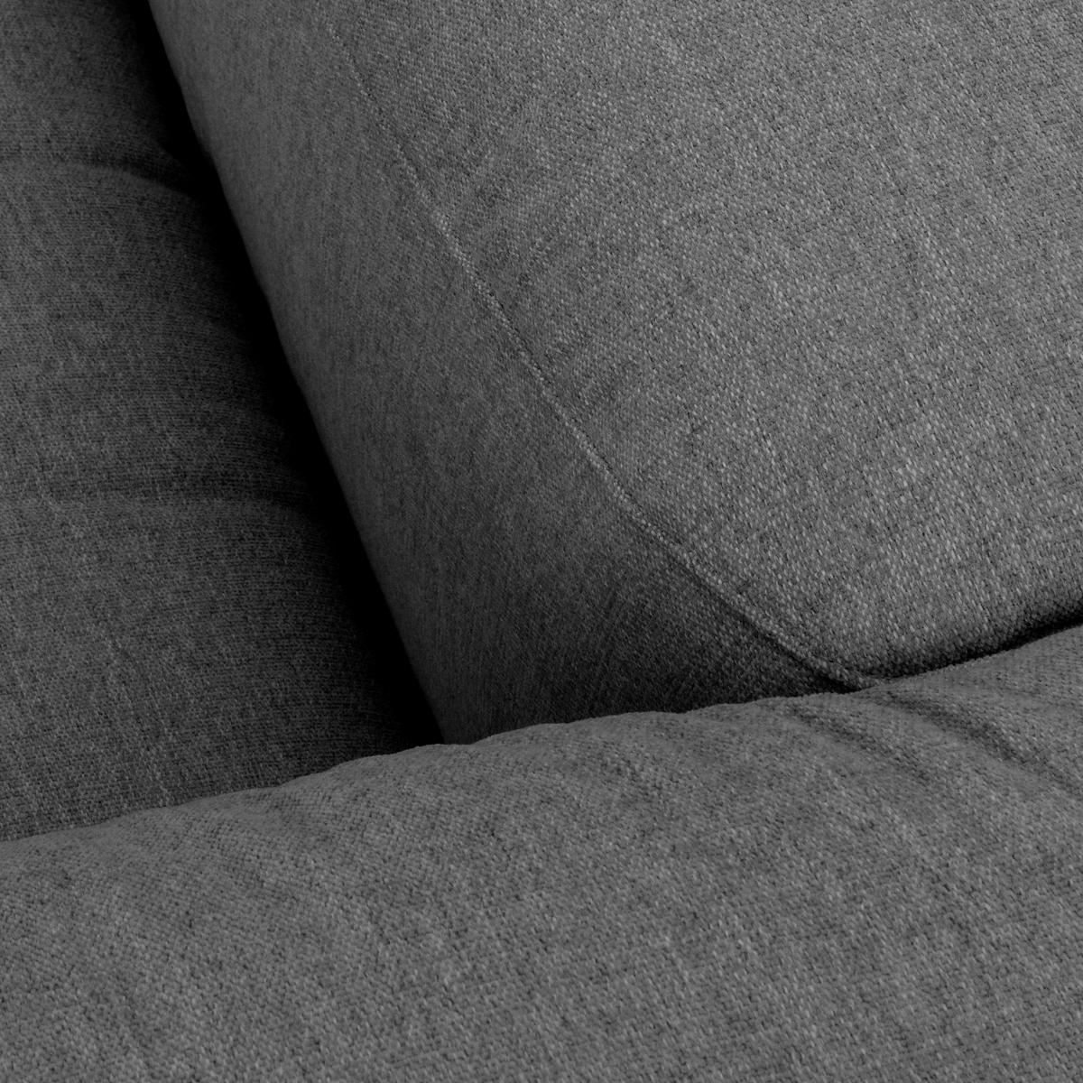 ECKSOFA LENA Anthrazit Flachgewebe  - Anthrazit, Design, Kunststoff/Textil (350/175cm) - Max Winzer
