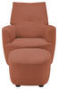 SESSEL Cord Orange    - Schwarz/Orange, Design, Textil/Metall (80/96/88cm) - SetOne by Musterring
