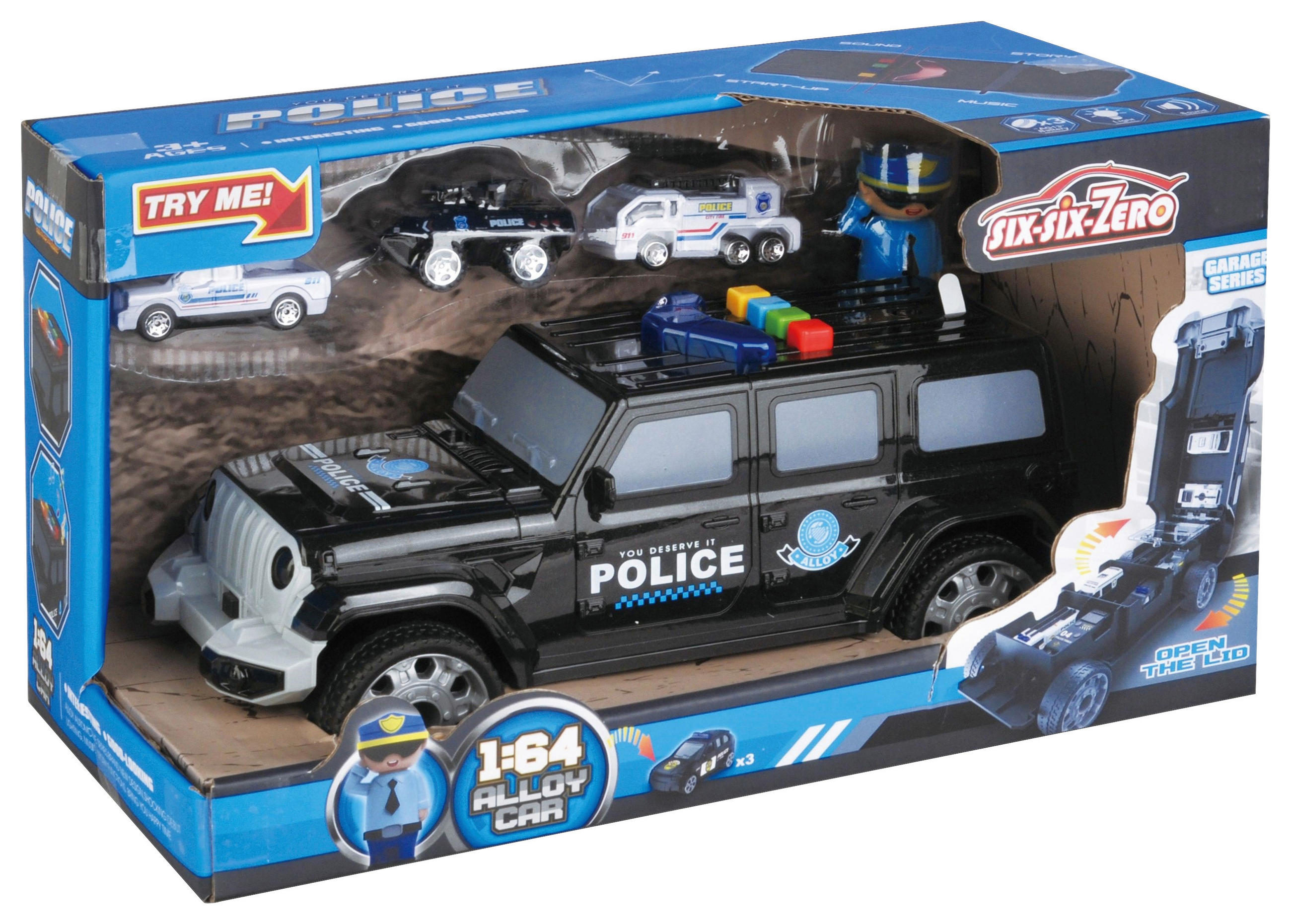 Spielzeug-auto Jeep Polizei Mit Geräusch- Und Lichteffekte