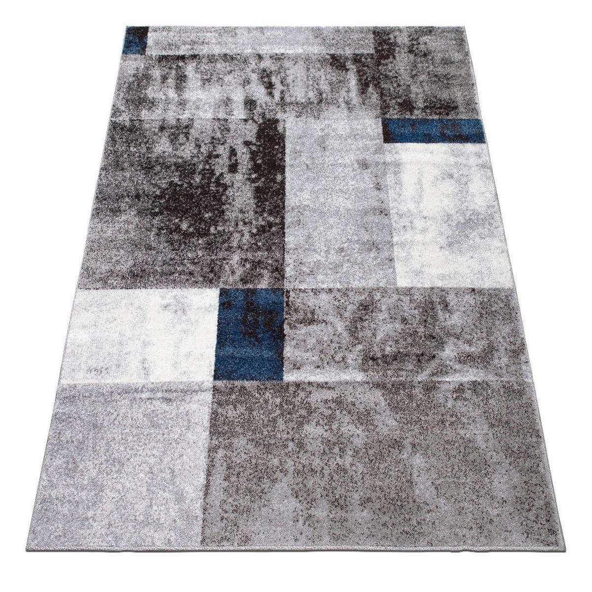 WEBTEPPICH 80/150 cm Phoenix-6042 Blau, Grau  - Blau/Grau, Design, Kunststoff/Textil (80/150cm) - Novel