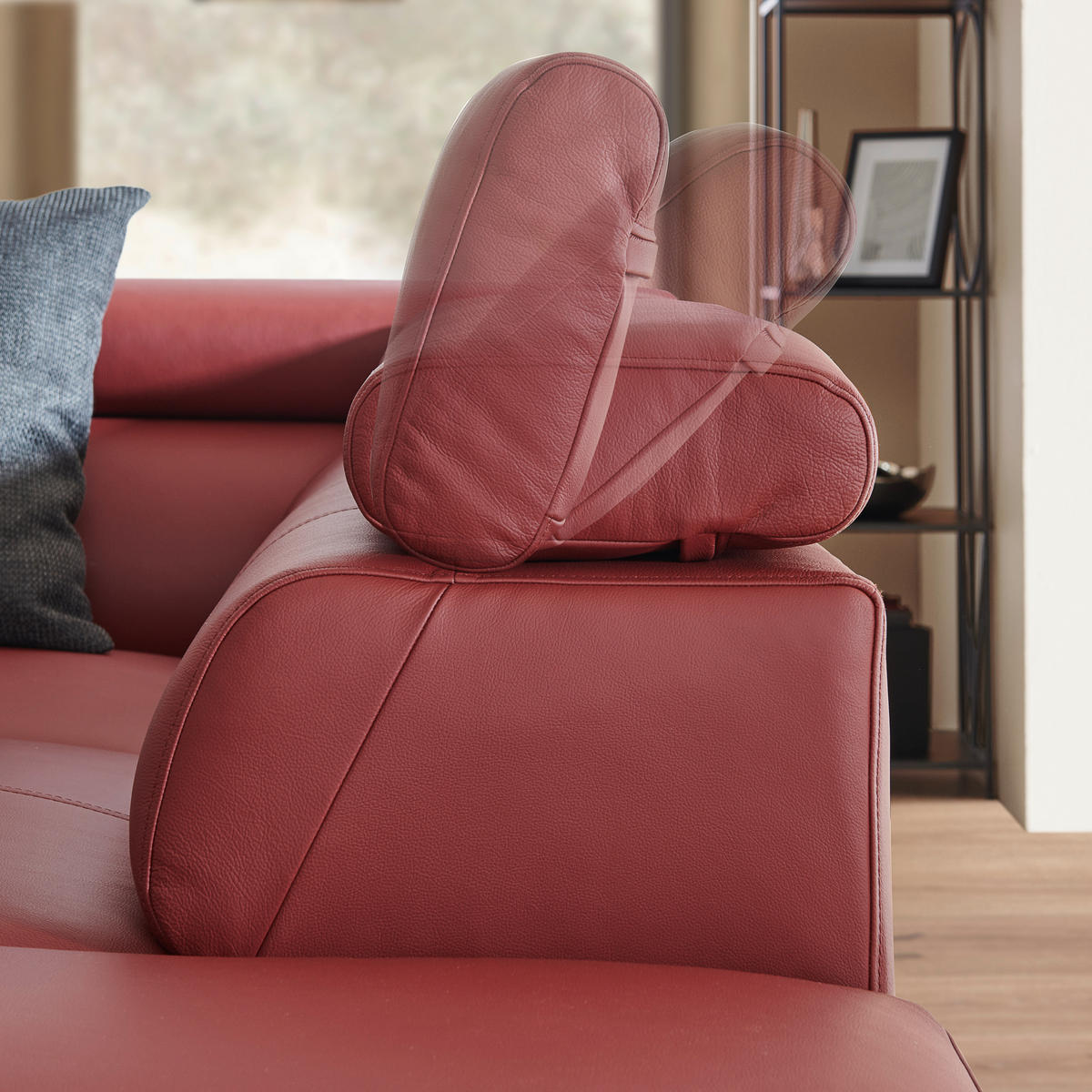 ECKSOFA in Echtleder Anthrazit  - Chromfarben/Anthrazit, Design, Leder/Metall (268/213cm) - Stylife