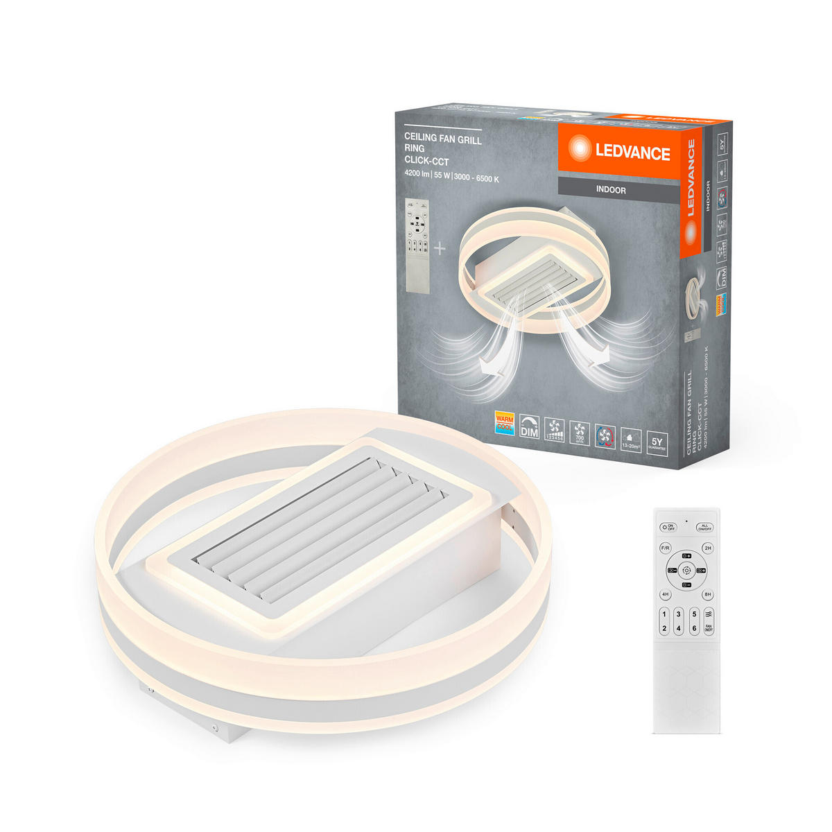 LED-DECKENLEUCHTE 50/13,5 cm   - Weiß, KONVENTIONELL, Kunststoff/Metall (50/13,5cm) - Ledvance