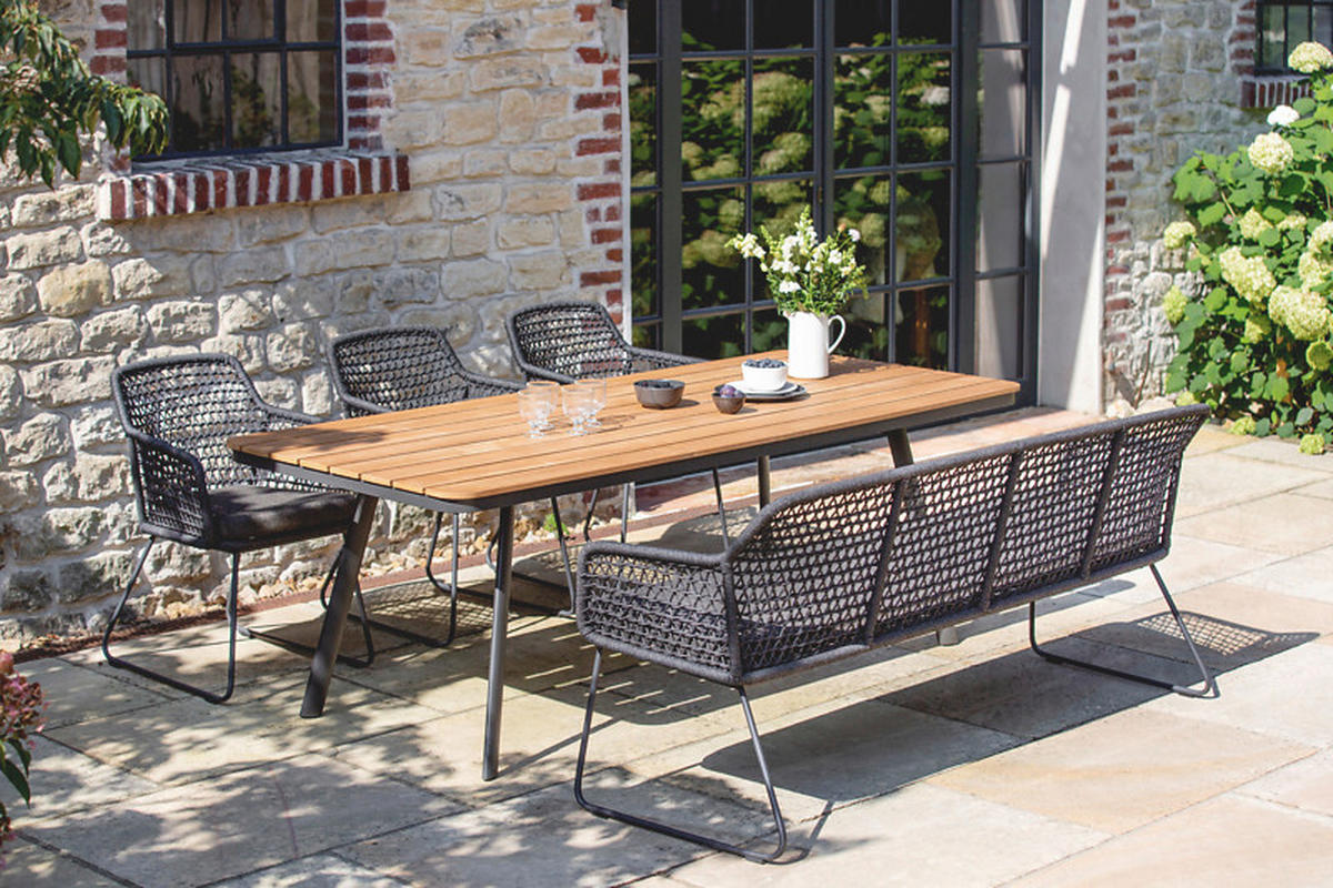 GARTENSESSEL Metall, Textil Anthrazit, Grau  - Anthrazit/Grau, Design, Textil/Metall (60/86/63cm)