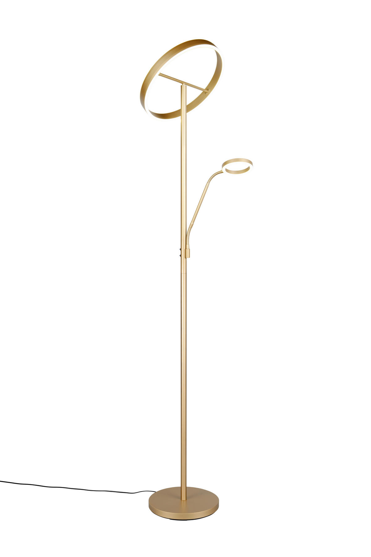 LED-STEHLEUCHTE - Goldfarben, Design, Metall (40/180cm) - Trio Leuchten