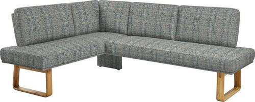 ECKBANK 174/265 cm  in Grau, Eichefarben  - Eichefarben/Grau, Design, Holz/Textil (174/265cm) - Dieter Knoll