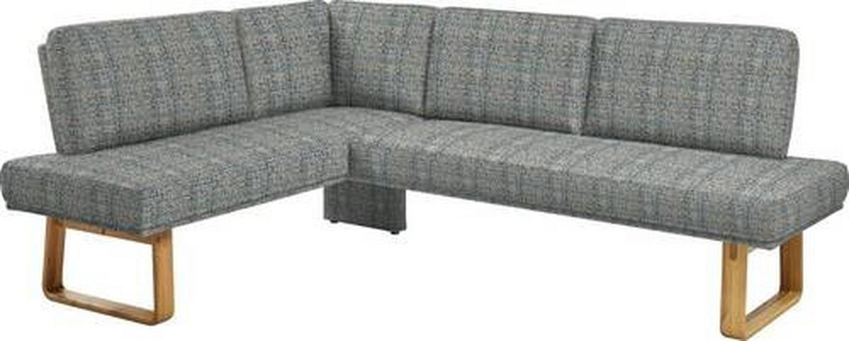 ECKBANK 174/265 cm  in Grau, Eichefarben  - Eichefarben/Grau, Design, Holz/Textil (174/265cm) - Dieter Knoll