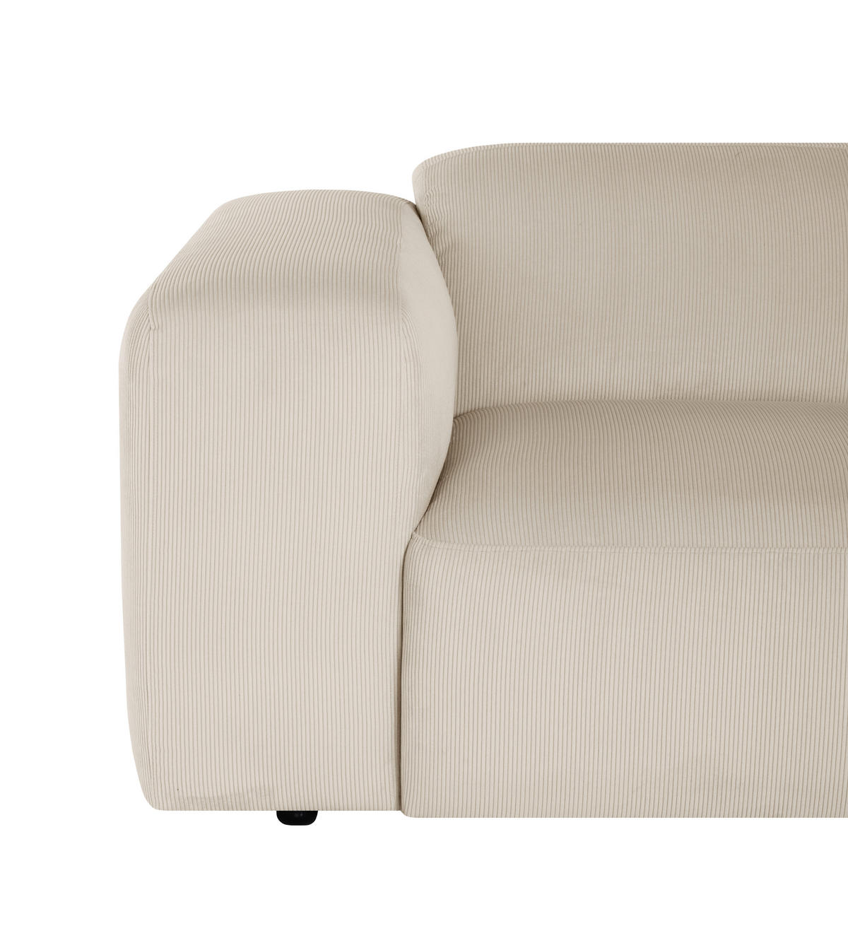 HÖRNSOFFA i manchester beige  - beige/svart, Design, textil/plast (304/200cm) - MID.YOU