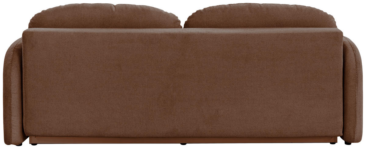 SCHLAFSOFA ROMA  mit Struktur Rot  - Rot/Schwarz, Design, Textil (230/90/105cm) - MID.YOU