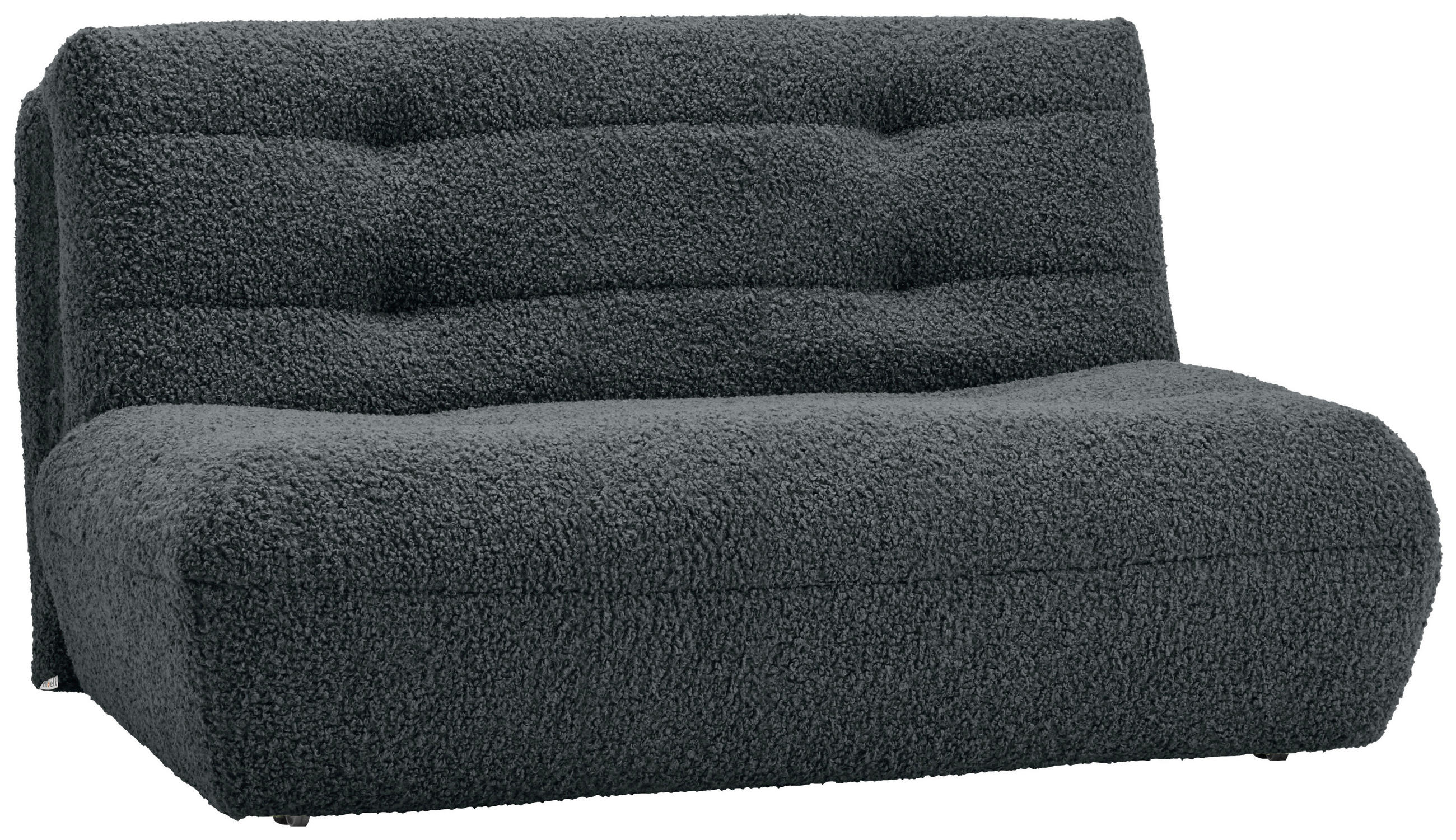 SCHLAFSOFA Teddystoff Anthrazit  - Anthrazit/Schwarz, KONVENTIONELL, Kunststoff/Textil (150/85/100cm) - Carryhome