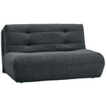 SCHLAFSOFA Teddystoff Anthrazit  - Anthrazit/Schwarz, KONVENTIONELL, Kunststoff/Textil (150/85/100cm) - Carryhome