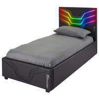 BETT 90/200 cm  in Schwarz  - Schwarz, MODERN, Holzwerkstoff (90/200cm) - X Rocker