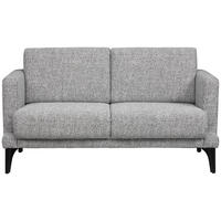 2,5-SITZER  in Flachgewebe Grau Modern  - Schwarz/Grau, KONVENTIONELL, Textil/Metall (157/84/89cm) - Valnatura