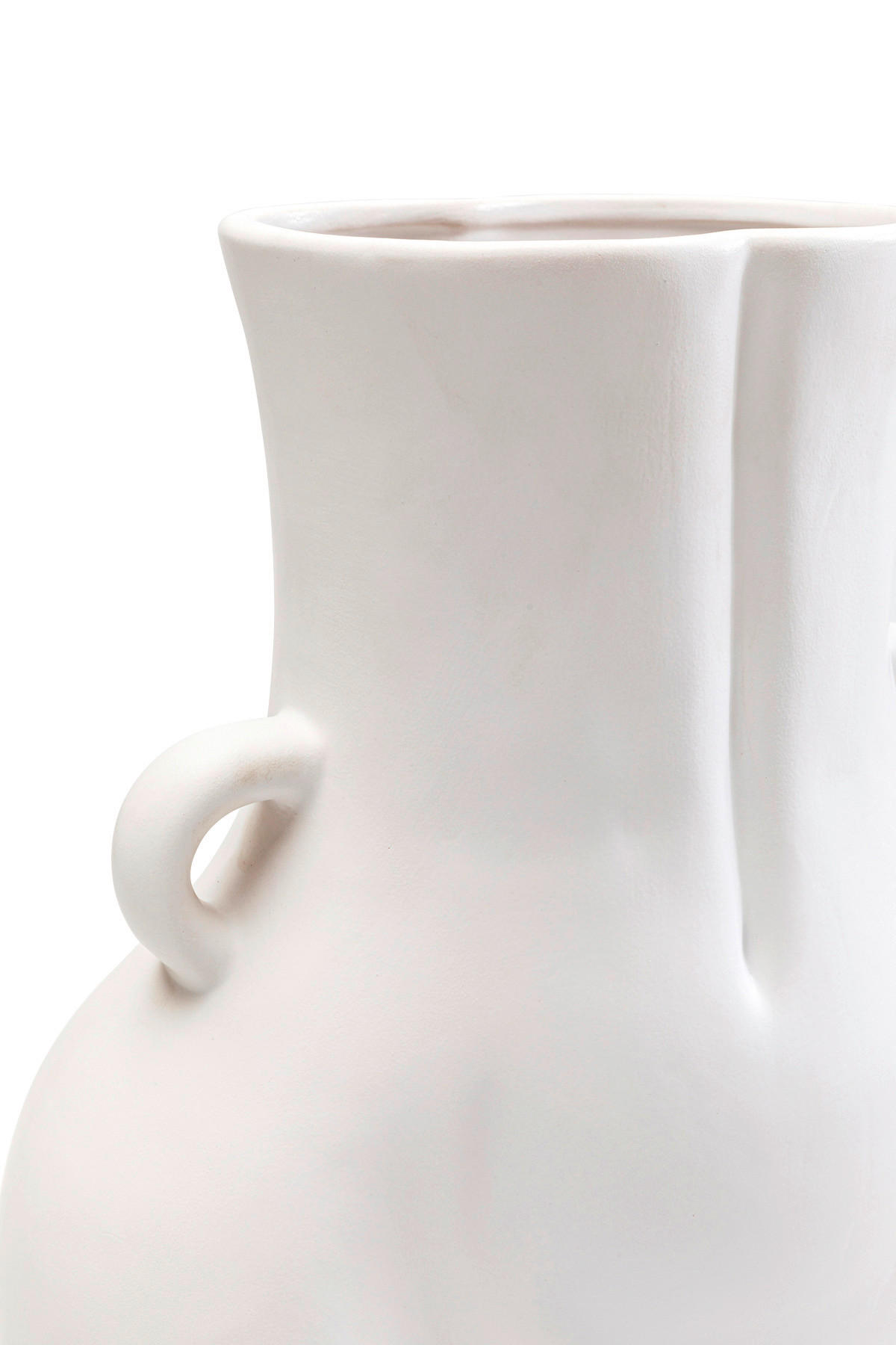 VASE 40 cm  - Weiß, Design, Keramik (27/40/16cm) - Kare-Design
