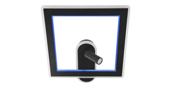 LED-WANDLEUCHTE 45/50/10 cm    - Schwarz, Trend, Kunststoff/Metall (45/50/10cm) - Novel