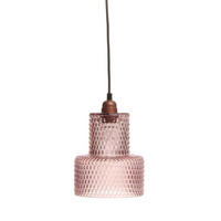 ZÁVĚSNÉ SVÍTIDLO,  17/27/17 cm - purpurová, Trend, sklo (17/27/17cm) - P & B