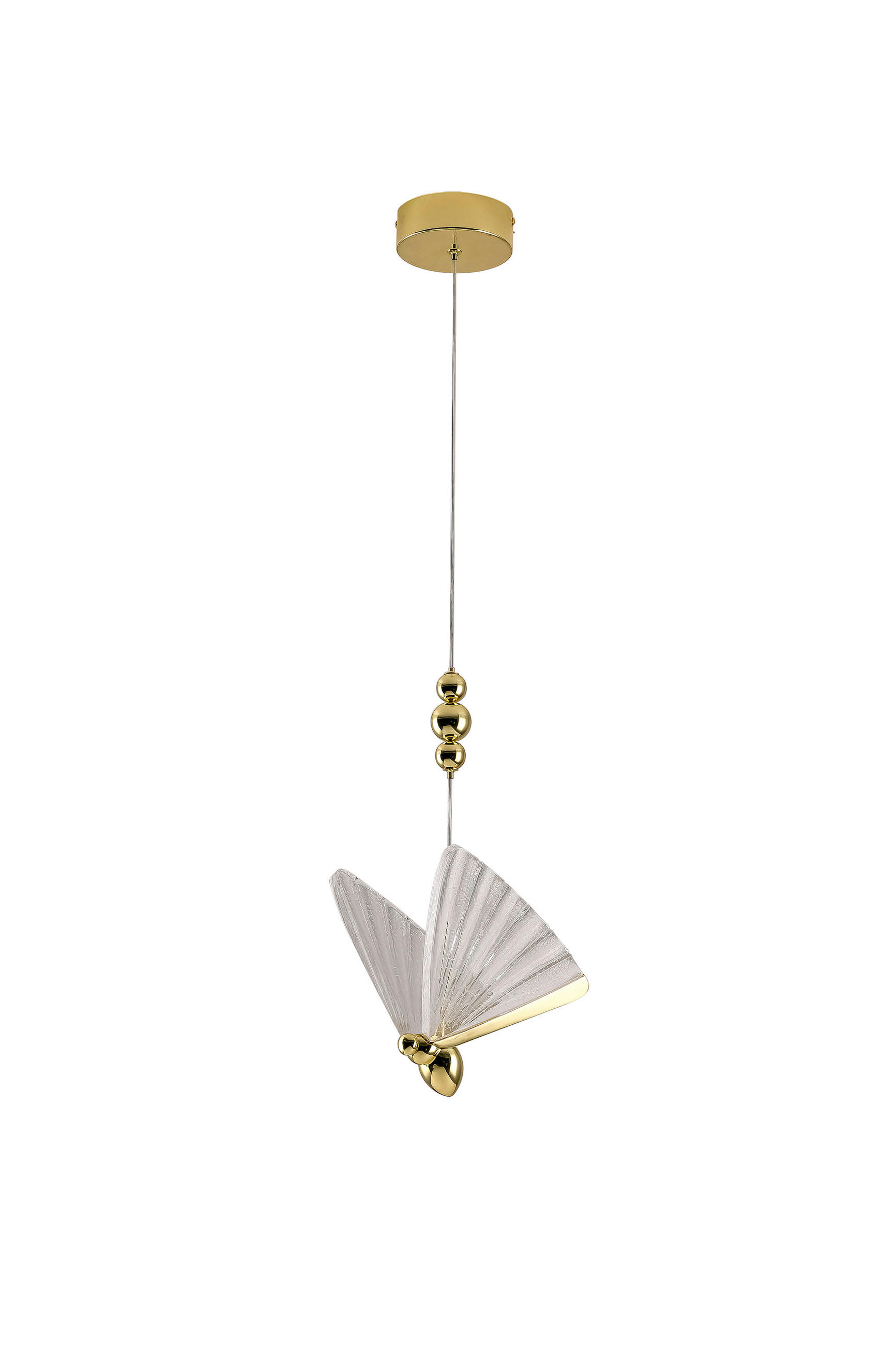 HÄNGELEUCHTE 18/130 cm    - Bernsteinfarben, Konventionell, Metall (18/130cm)