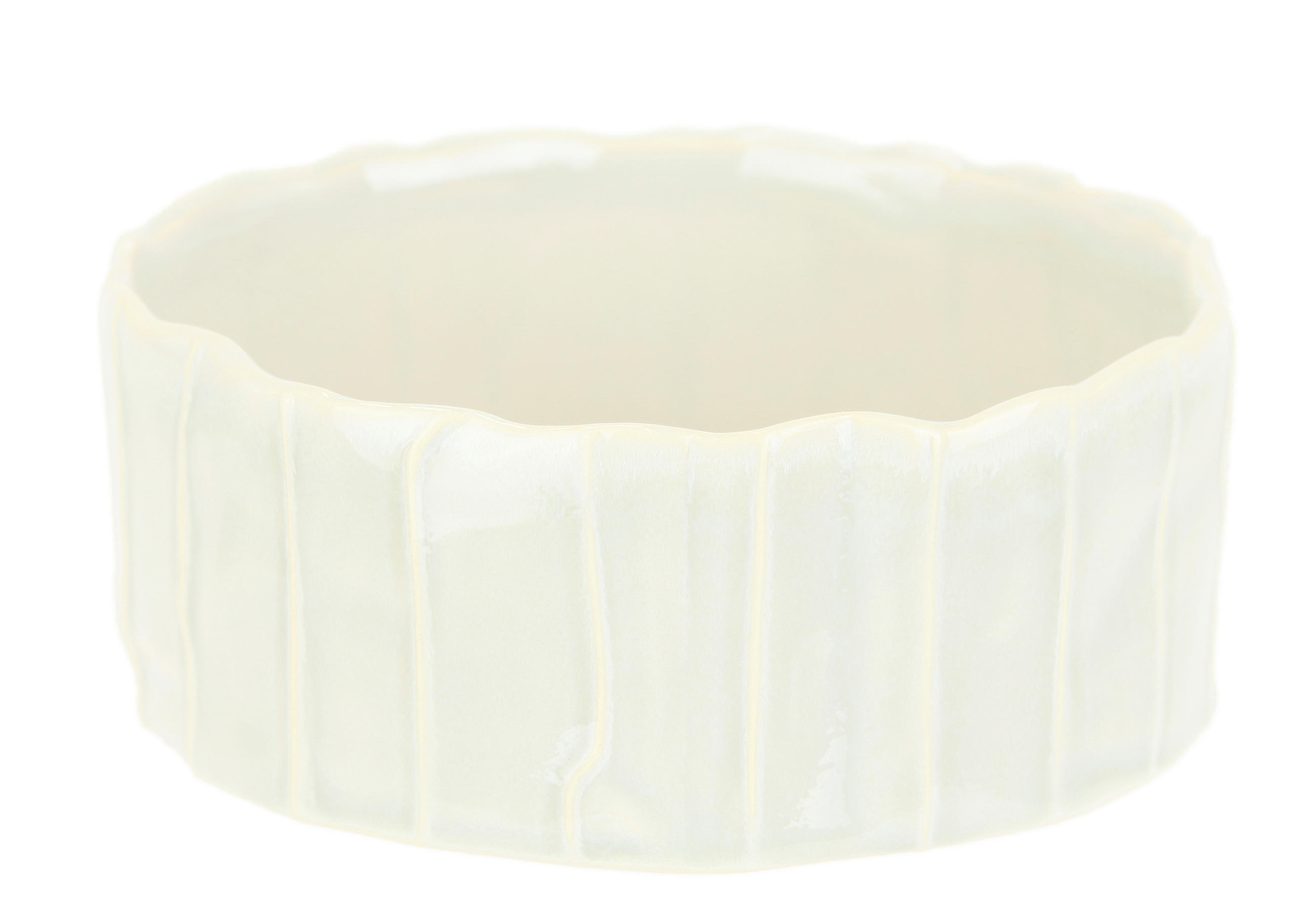 VASE  - Weiß, Basics, Keramik (15/6/15cm)