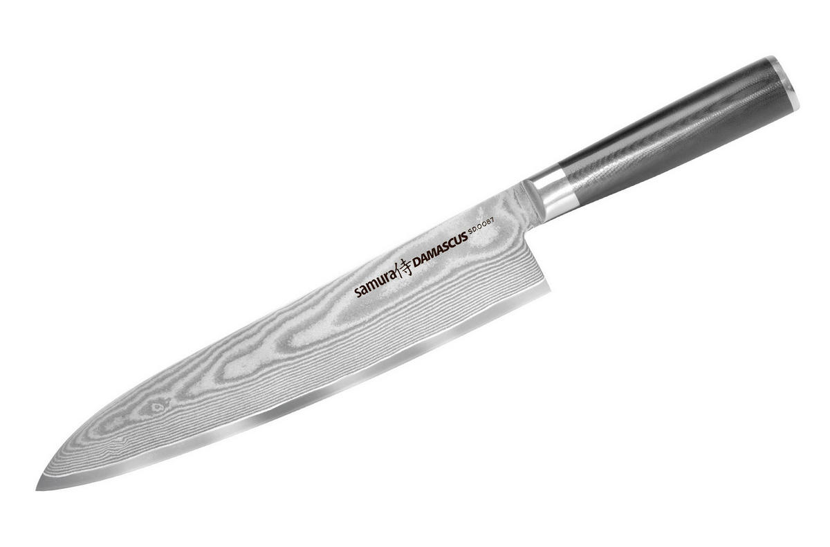 KUHINJSKI NOŽ  Damascus  37,8/5,2/2,5 cm          ogljikovo jeklo - Basics, kovina/umetna masa (37,8/5,2/2,5cm) - Samura