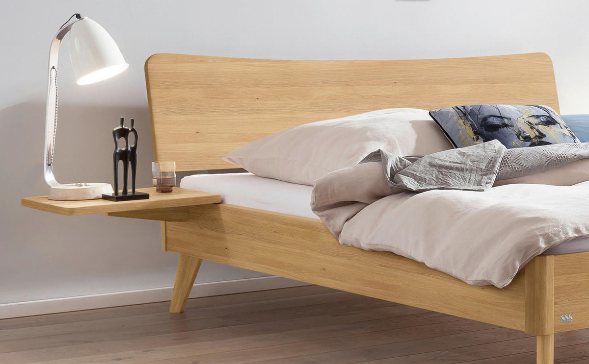BETT 140/200 cm  in Eichefarben  - Eichefarben, Design, Holz (140/200cm) - Hasena