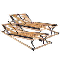LATTENROSTSET 200/200 cm  - Birkefarben/Buchefarben, Basics, Holz/Kunststoff (200/200cm) - Sleeptex