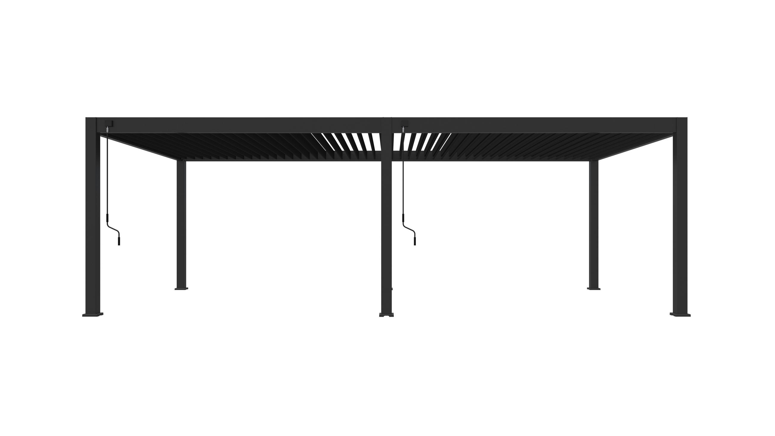 PERGOLA - Anthrazit, Basics, Metall (400/255/800cm) - Gardenson