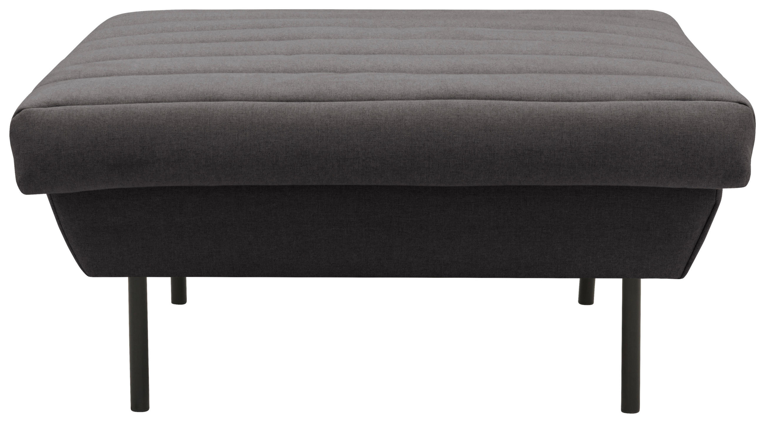 HOCKER Anthrazit  - Anthrazit/Schwarz, Design, Textil/Metall (90/45/105cm) - LOOKS by W.Joop