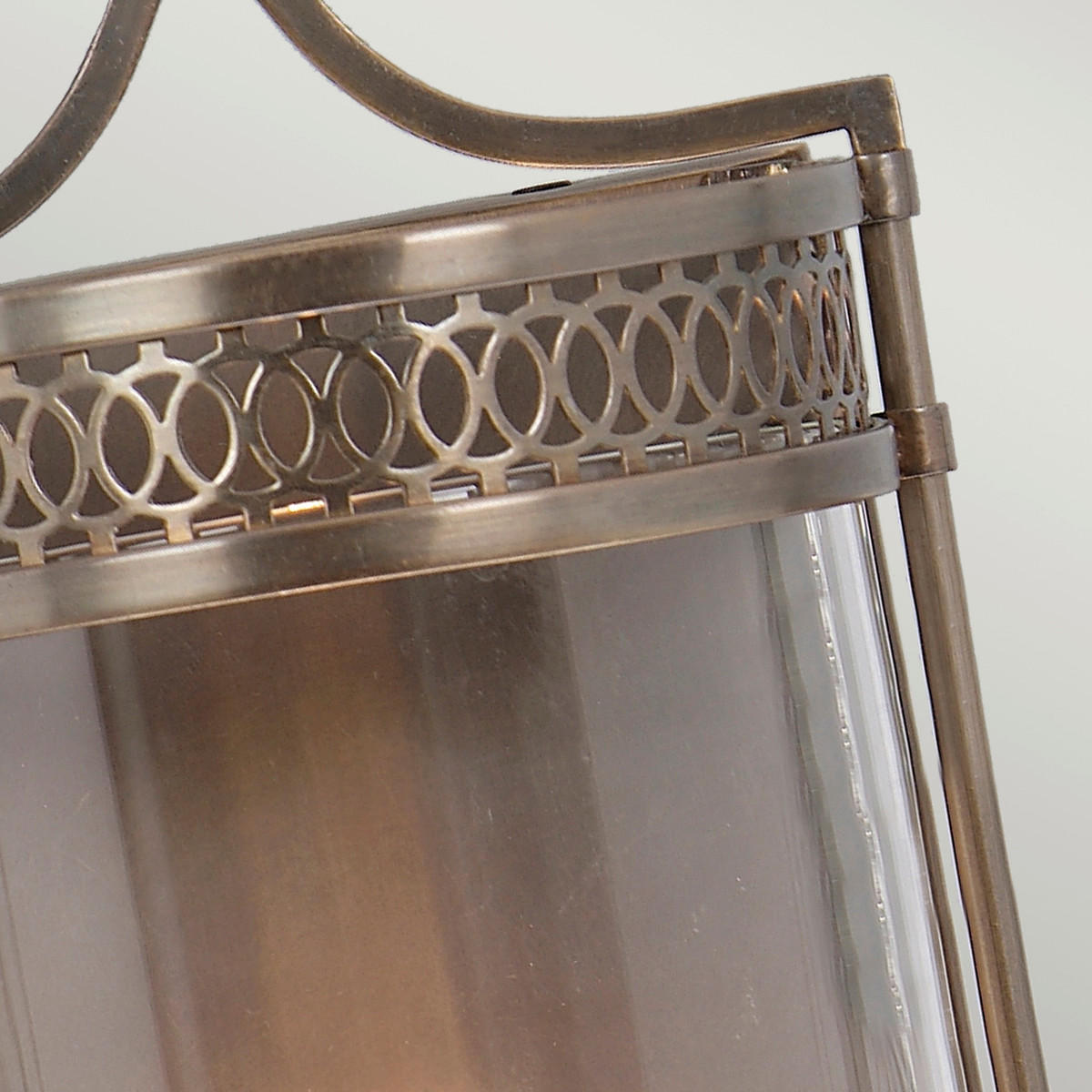 WANDLEUCHTE - Dunkelbraun, Romantik / Landhaus, Glas/Metall (15/41/10cm) - Elstead Lighting