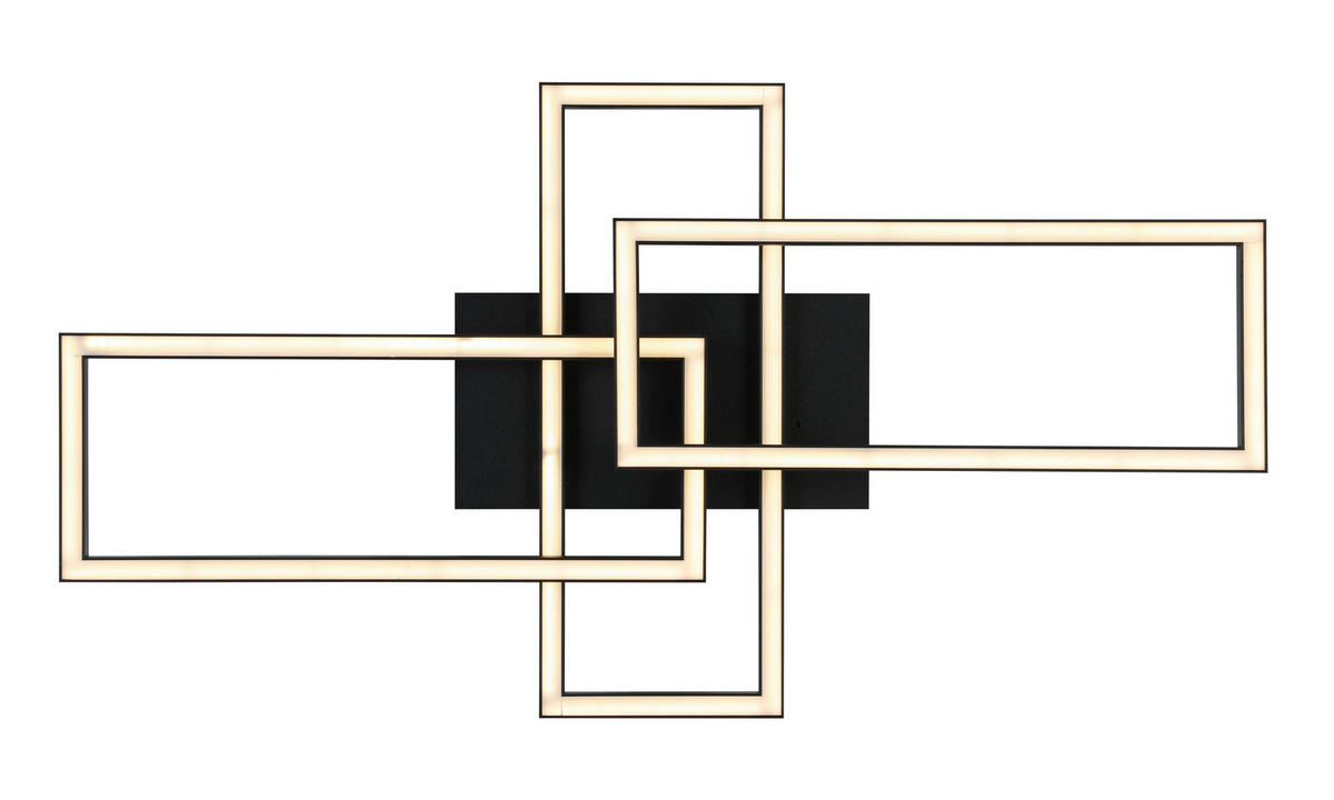 LED SVJETILJKA STROPNA  - bijela/crna, Trend, metal/plastika (62/34/8,7cm) - Novel