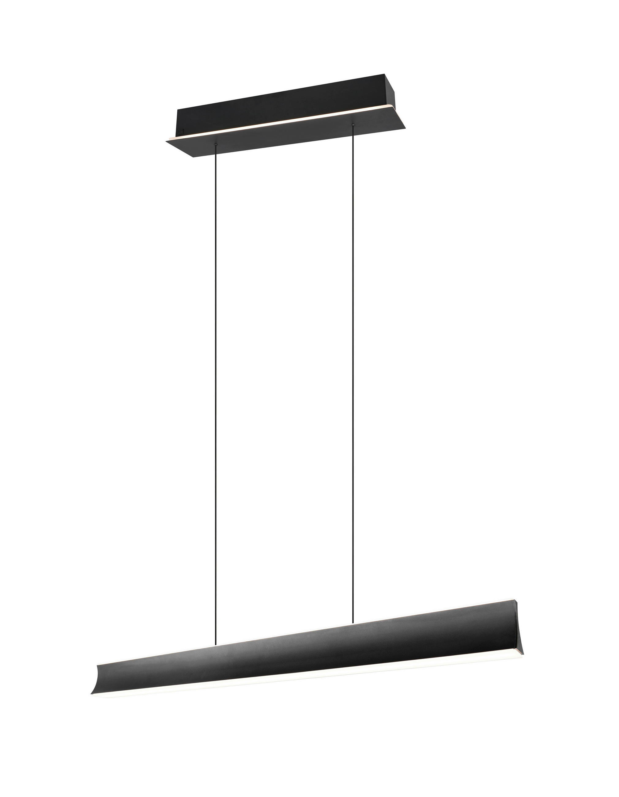LED-HÄNGELEUCHTE 115,8/14/200 cm    - Schwarz/Weiß, Design, Kunststoff/Metall (115,8/14/200cm) - Cinque