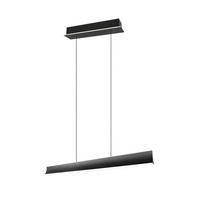 LED FÜGGŐLÁMPA 115,8/14/200 cm  - fekete/fehér, Design, műanyag/fém (115,8/14/200cm) - Cinque