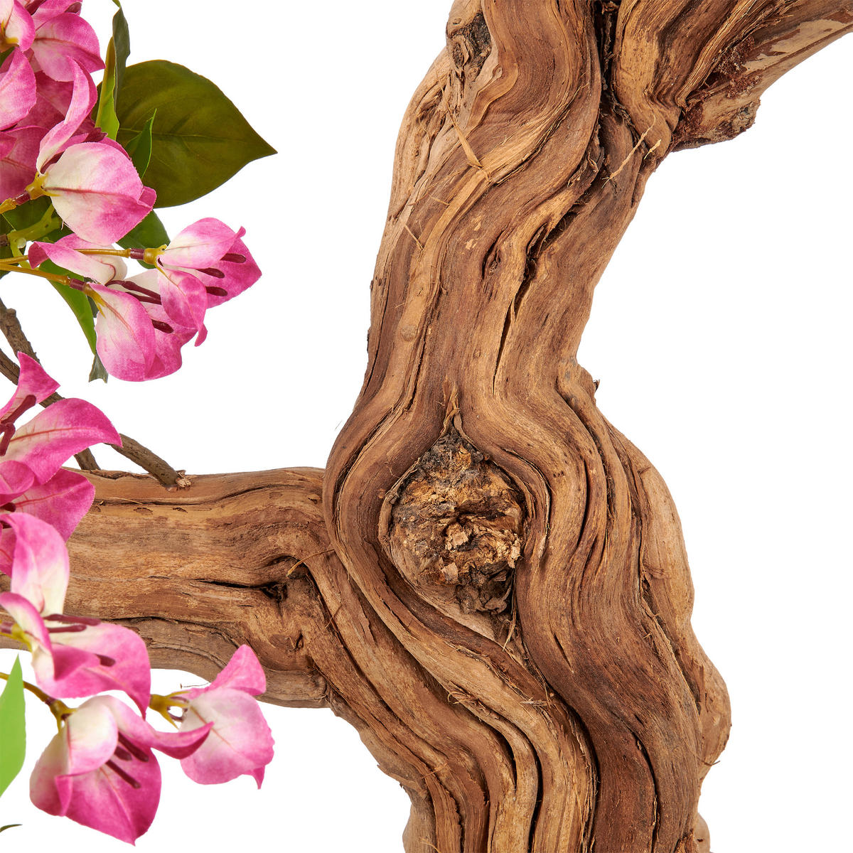 KUNSTBLUME Bougainvillea  - Mauve/Schwarz, Basics, Holz/Kunststoff (130cm)