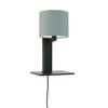 WANDLEUCHTE - Hellgrau/Schwarz, Trend, Holz/Textil (19/24/36cm) - Good & Mojo