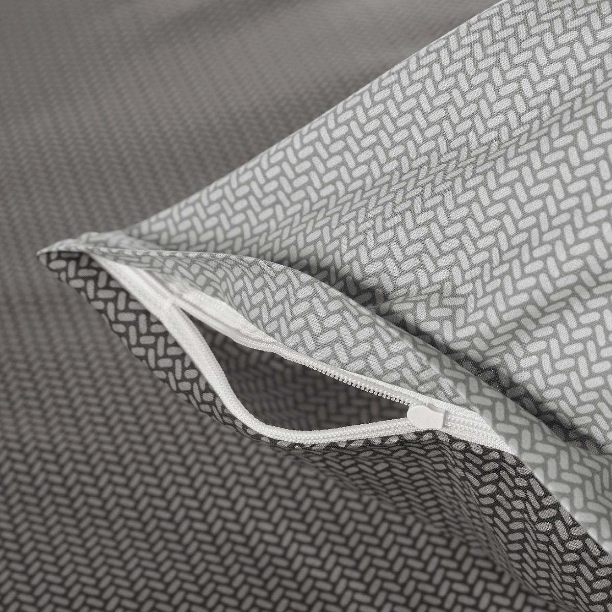 BETTWÄSCHE SILVA Renforcé 155/220 cm  - Grau, Basics, Textil (155/220cm)