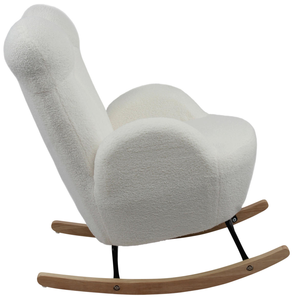 KINDER-SCHAUKELSTUHL - Weiß, Basics, Holz/Textil (59/70/62cm) - Livetastic