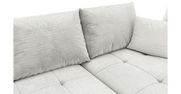 ECKSOFA Naturfarben Cord Zierkissen, Rückenkissen, Rücken echt  - Schwarz/Naturfarben, KONVENTIONELL, Holz/Textil (298/202cm) - Carryhome