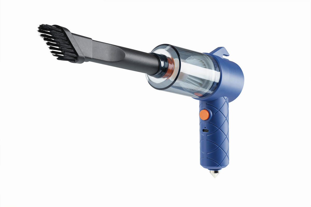 AKKU-HANDSTAUBSAUGER  - Blau/Orange, Basics, Kunststoff/Metall (33,5/17/5,5cm) - CLEANMAXX