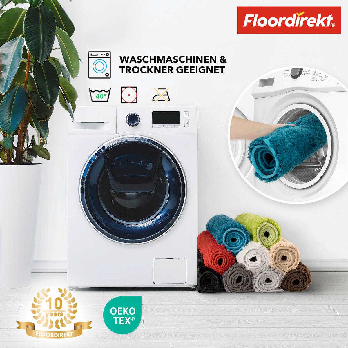 BADEMATTE Maris Silberfarben 40/60/60 cm  - Silberfarben, Basics, Kunststoff/Textil (40/60/60cm) - Floordirekt