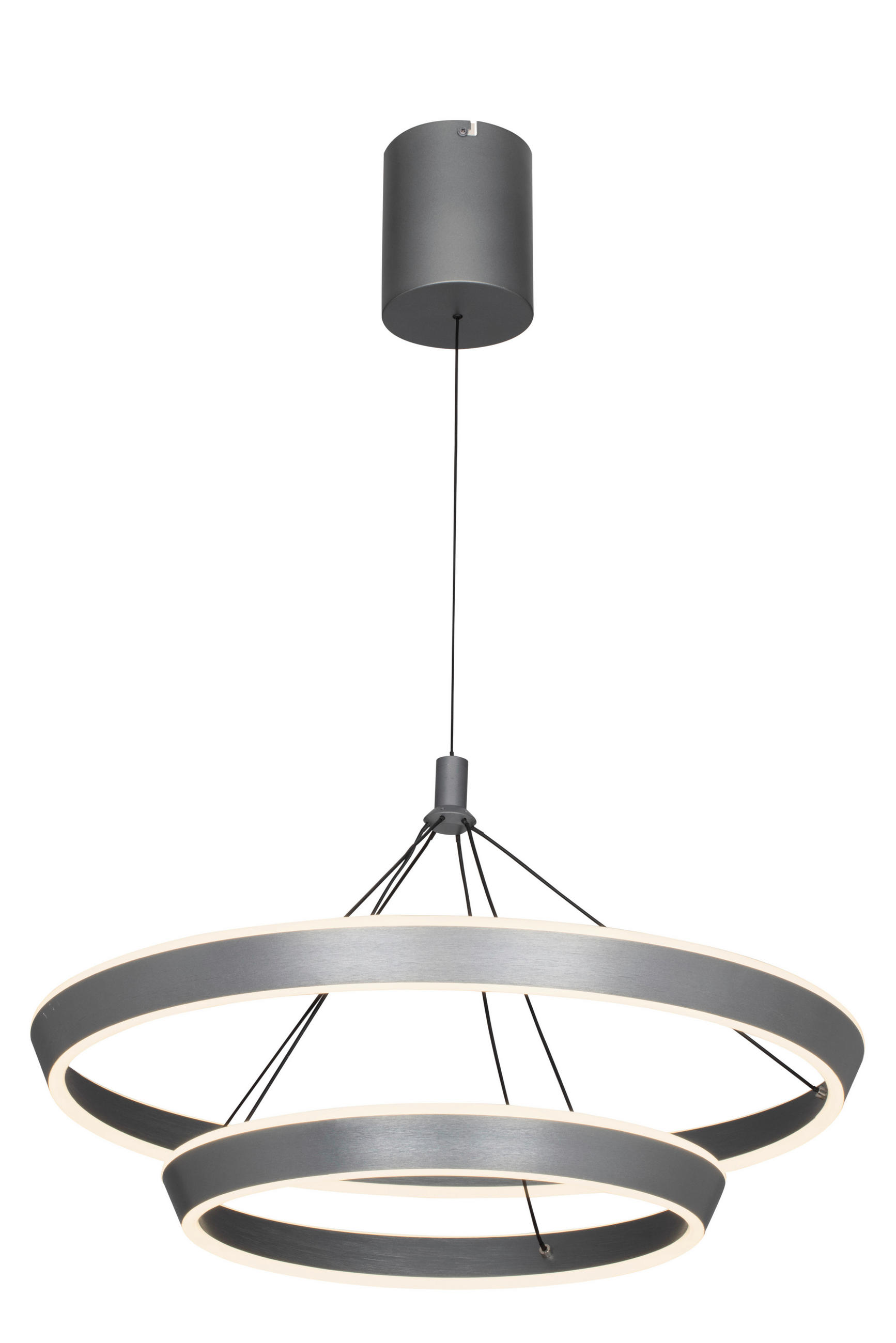 ZÁVESNÉ LED SVIETIDLO, 60/150 cm  - sivá, Lifestyle, kov (60/150cm) - Ambiente