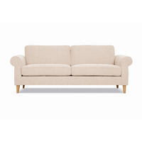 3-SITZER-SOFA NAOMI Creme  - Creme, Design, Textil (224/82/91cm) - Livetastic