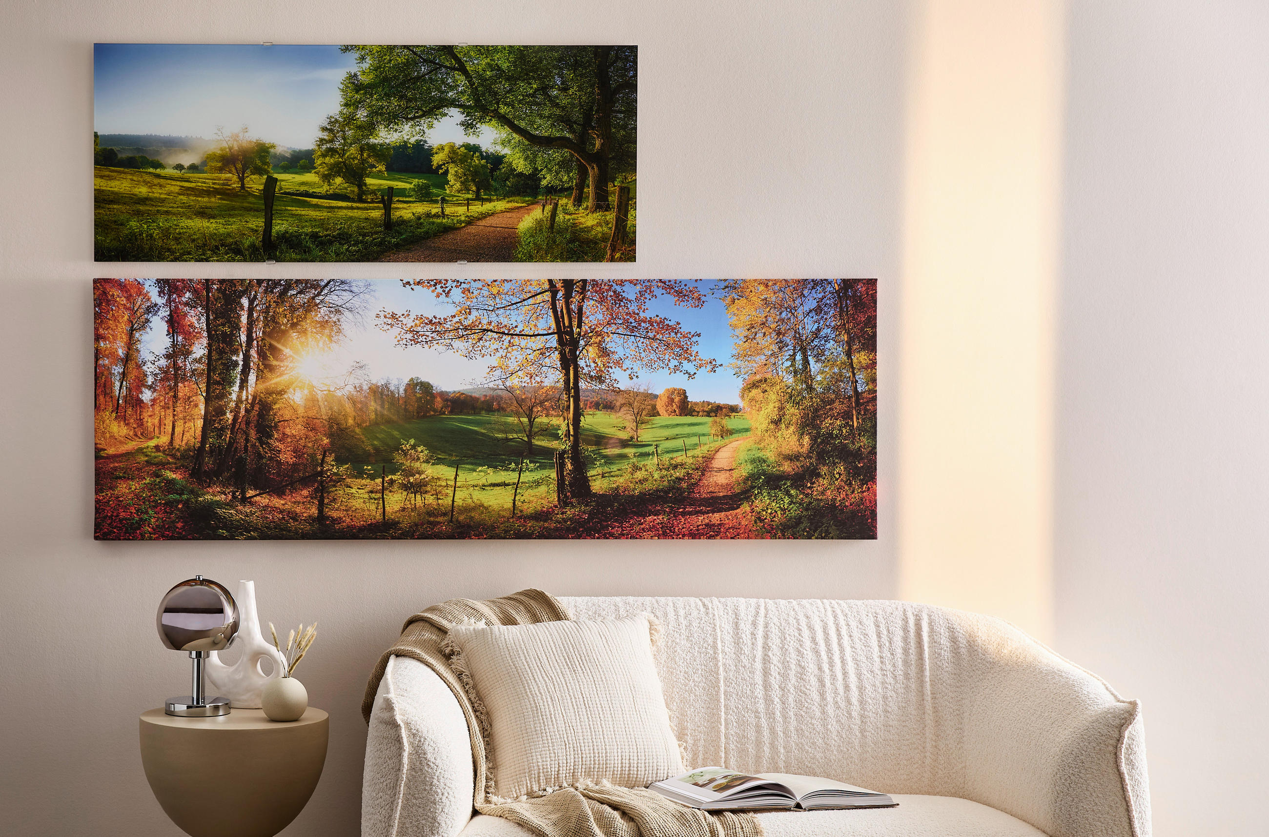 LEINWANDBILD Landschaft & Natur  - Multicolor, Natur, Holz/Papier (180/60/3cm) - Euroart
