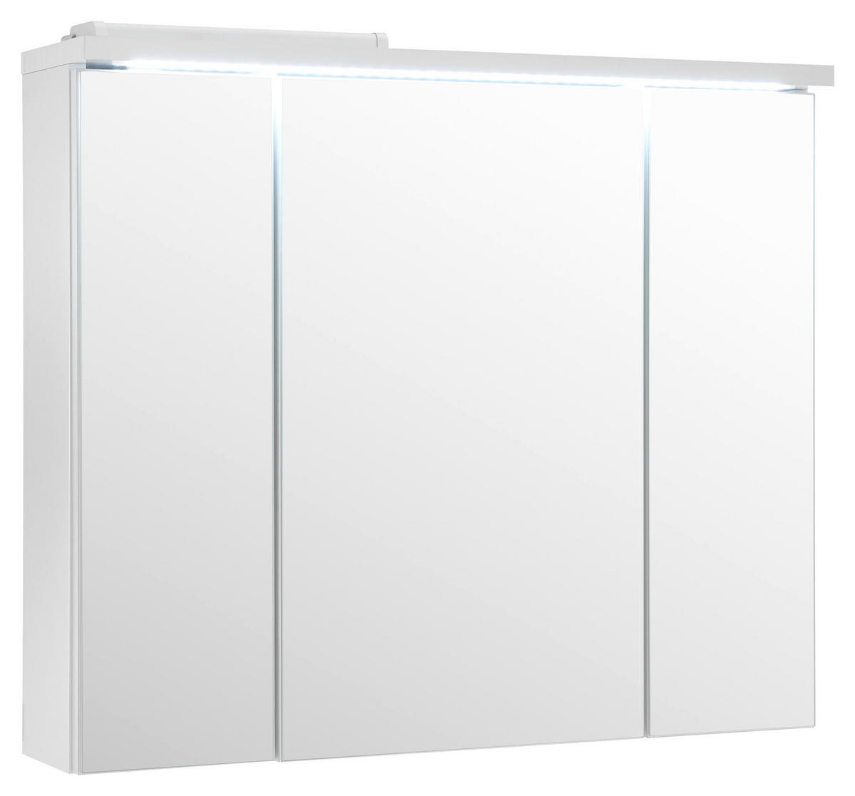 SPIEGELSCHRANK 80/69/20 cm  - Weiß, Basics, Glas/Holzwerkstoff (80/69/20cm) - Livetastic