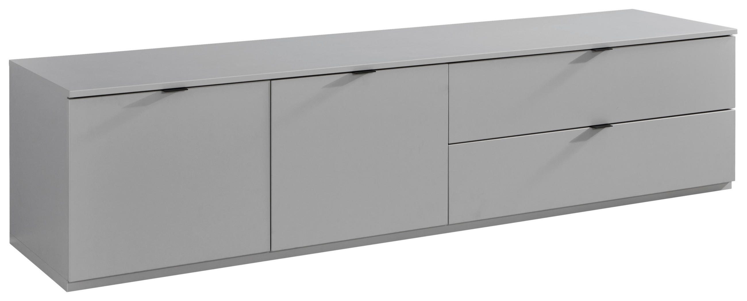 LOWBOARD  in 205/48,6/50 cm  - Anthrazit/Hellgrau, Design, Holzwerkstoff/Kunststoff (205/48,6/50cm) - Stylife