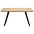 JÍDELNÍ STŮL, masivní, divoký dub, černá, barvy dubu - černá/barvy dubu, Design, kov/dřevo (160/90/76cm) - Voleo JÍDELNÍ STŮL, masivní, divoký dub, černá, barvy dubu - černá/barvy dubu, Design, kov/dřevo (160/90/76cm) - Voleo