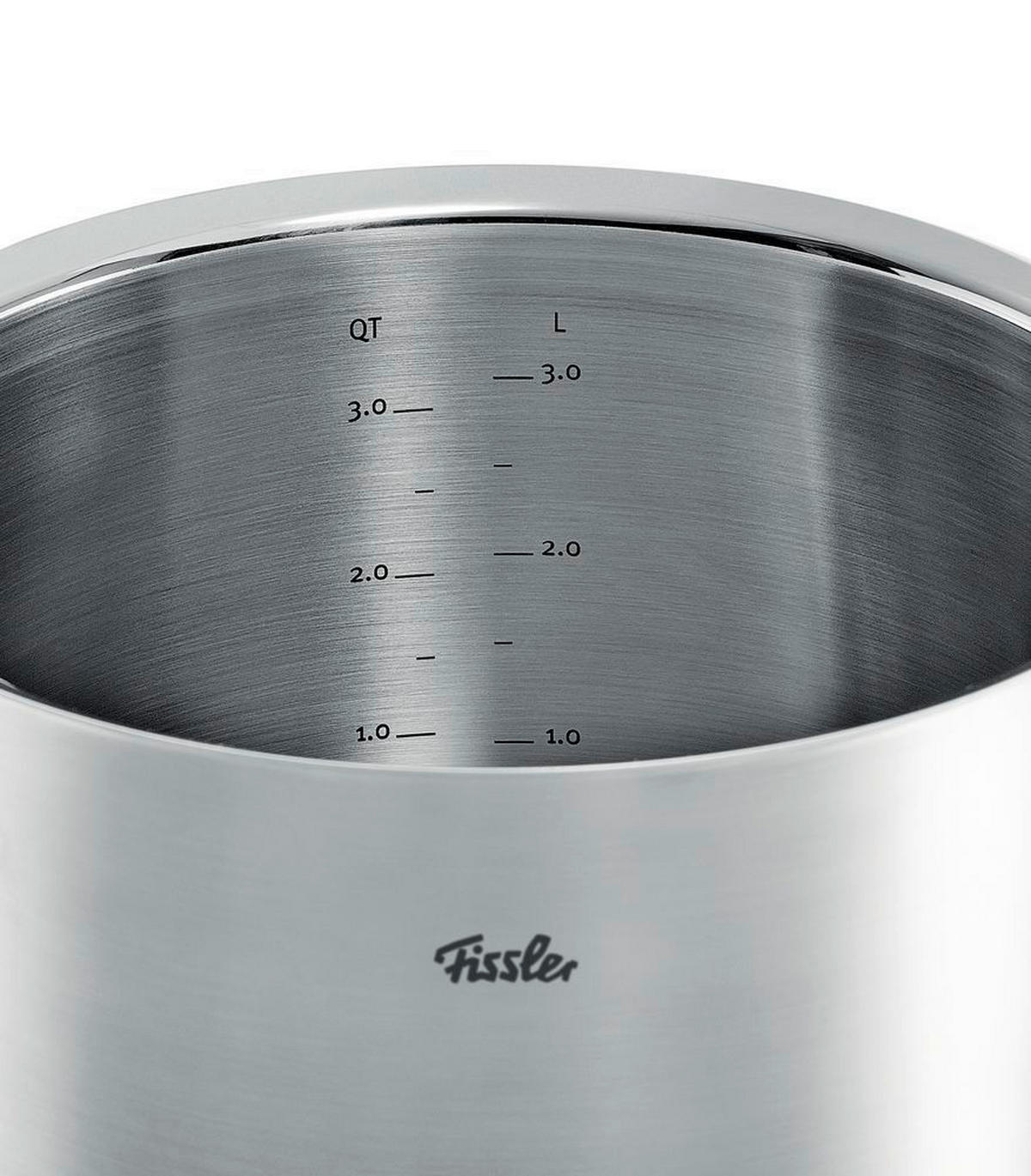 KOCHTOPFSET ORIGINAL-PROFI COLLECTION® 5-teilig  - Silberfarben, Design, Metall - Fissler