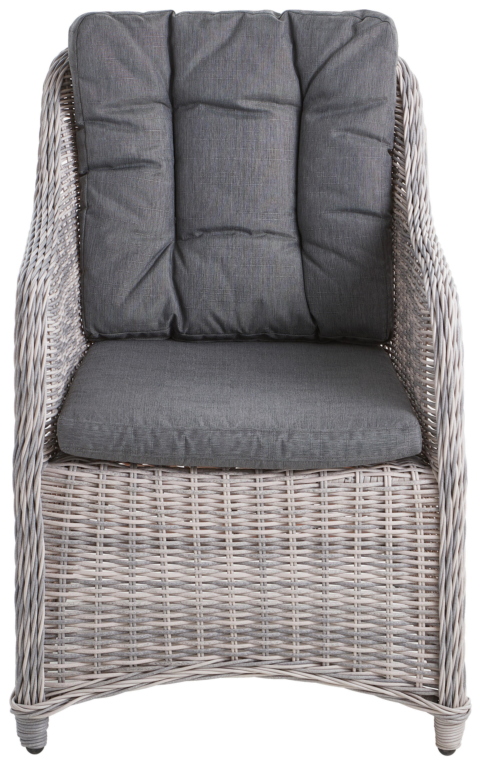 GARTENSESSEL Aluminium Hellgrau, Dunkelgrau  - Dunkelgrau/Hellgrau, ROMANTIK / LANDHAUS, Kunststoff/Textil (65/92/75cm) - Ambia Garden