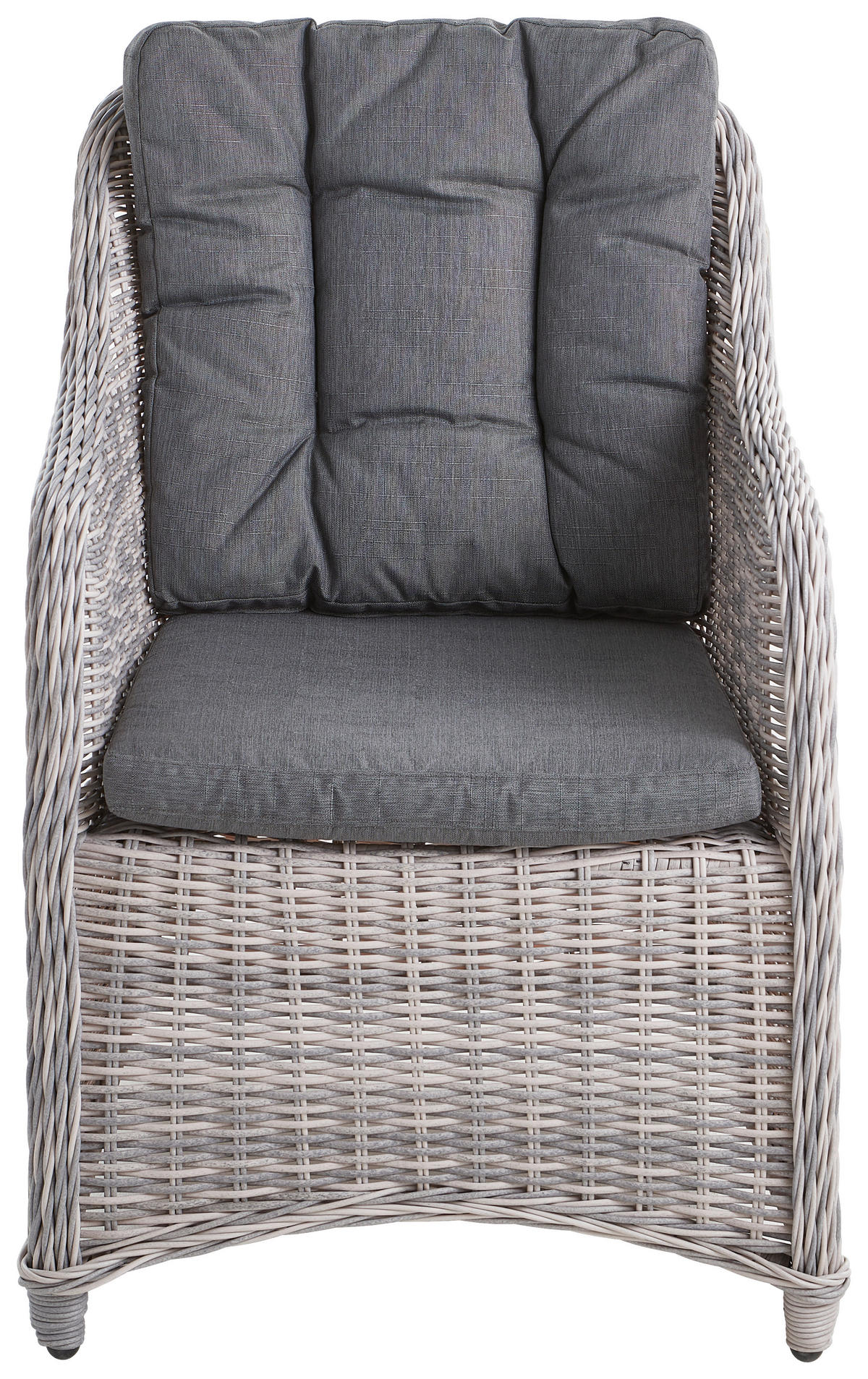 GARTENSESSEL Aluminium Hellgrau, Dunkelgrau  - Dunkelgrau/Hellgrau, ROMANTIK / LANDHAUS, Kunststoff/Textil (65/92/75cm) - Ambia Garden