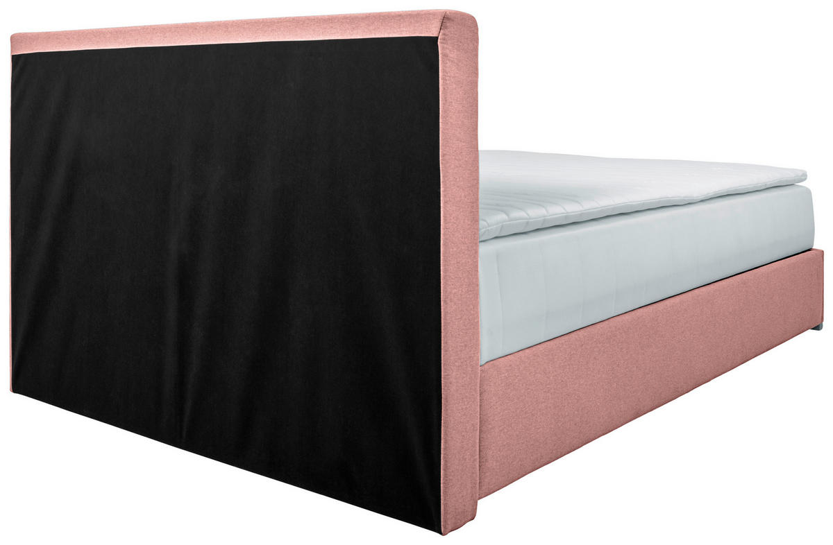 BOX KREVET BEZ OPRUGA 90/200 cm     ružičasta  - boja hroma/ružičasta, Konvencionalno, tekstil/plastika (90/200cm) - Carryhome