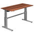 SCHREIBTISCH - Silberfarben/Zwetschgefarben, Design, Holzwerkstoff/Metall (160/66-130/80cm) SCHREIBTISCH - Silberfarben/Zwetschgefarben, Design, Holzwerkstoff/Metall (160/66-130/80cm)