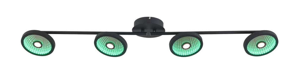 LED-STRAHLER 128/17/14 cm   - Schwarz, LIFESTYLE, Kunststoff/Metall (128/17/14cm) - Novel