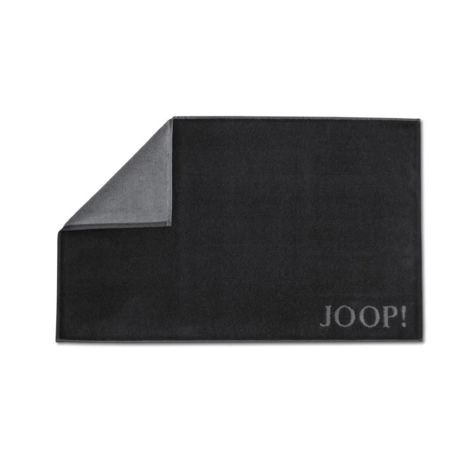 BADEMATTE Anthrazit, Schwarz 50/80 cm  - Anthrazit/Schwarz, Basics, Textil (50/80cm) - Joop!